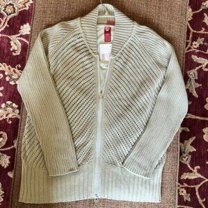 Light Green Knit Cardigan with Matching Tank HP🎉
